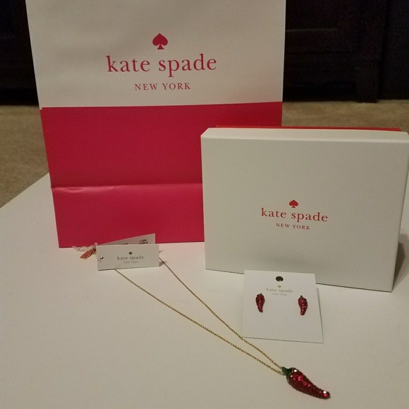 Kate Spade Pepper Bundle - Earrings & Necklace SEO - Picture 2 of 6
